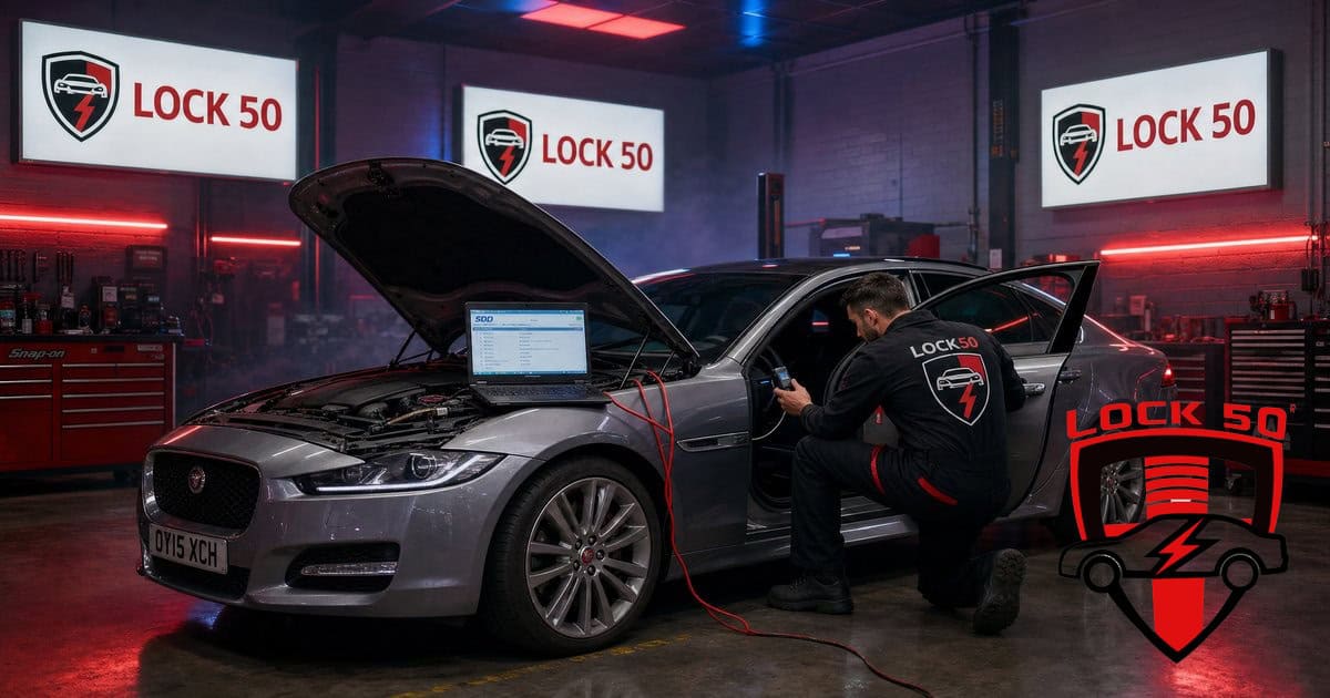 Jaguar XF (X250) SDD Flat Battery Fix - Lock50 Jaguar XF X250 SDD flat battery fix during key programming by Lock50