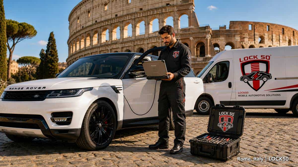 Programmazione chiavi JLR in Italia - Lock50 Range Rover Jaguar Roma