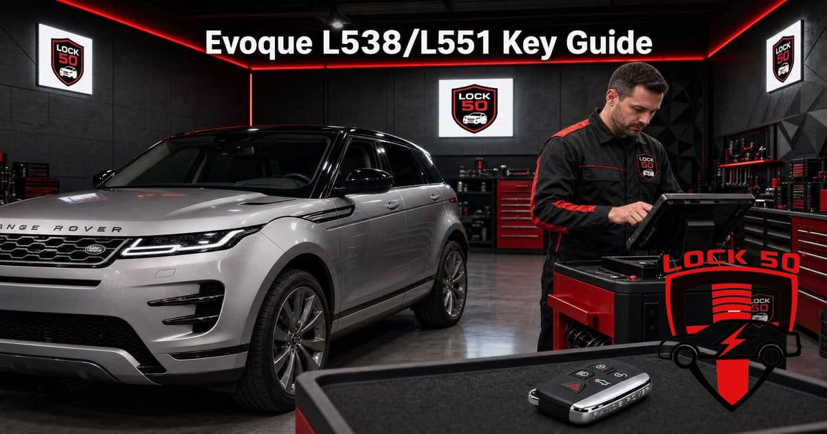 Range Rover Evoque Key Replacement (L538 & L551) - Lock50 Range Rover Evoque L538 L551 key replacement by Lock50