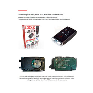 Lock50 HW18 NON OEM NON UWB PEPS  JLR 315  Mhz, 4 image