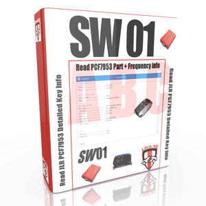 SW01 - FREE with Lock50 HW01 & HW04 Read JLR Key PCF7953  Part Frequency Position Locked Status info