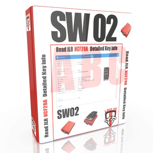 SW02 - FREE with Lock50 HW01 & HW04 Read JLR Key NCF29A  Part Frequency Position Locked PEPS UWB Status info