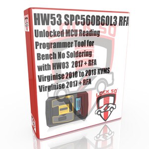 HW53 SPC560B60L3 RFA Unlocked MCU Reading Programmer Tool for Bench No Soldering with HW03