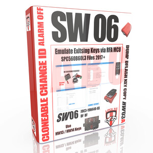 SW 06 -   FREE with Lock50 HW01 & HW04  Jaguar J9C3-19H440-DF J9C3-19H440-BF  Module for MCU SPC560B60L3  Key Emulation 2017-2024+