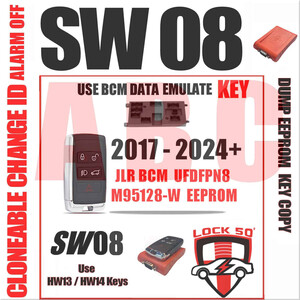 Lock50 JLR OBD HW04-C Tool Kit Support  UWB Models with Locked RFA Programming Spare or Lost Keys Without Module Changes, Worldwide Lock50 HW04-C Package Options: HW04-C OBD Link Tool, 17 image