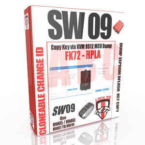 SW09  -    FREE with Lock50 HW01  & HW04  Module Copy Key via MCU Dumps for KVM 2010 to 2021