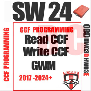 SW24 Lock50 HW04-B & C OBD Tool JLR 2006 to 2024+ CCF As built Flashing Programming to GWM, 2 image