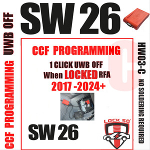 Lock50 JLR OBD HW04-C Tool Kit Support  UWB Models with Locked RFA Programming Spare or Lost Keys Without Module Changes, Worldwide Lock50 HW04-C Package Options: HW04-C OBD Link Tool, 31 image