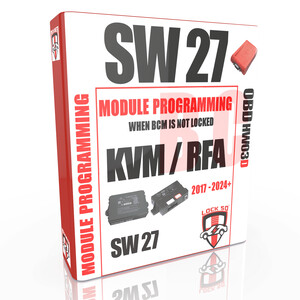 SW27 Lock50 HW04-B & C  OBD Tool JLR 2017 to 2024+ New RFA Programming (UnLocked BCM Supported)
