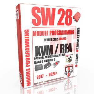 SW28 Lock50 HW04-B or C  OBD Tool JLR 2017 to 2024+ New RFA Replacement Programming to 24+ (Locked BCM L8B2 + R8E2 + M8E2 Supported)