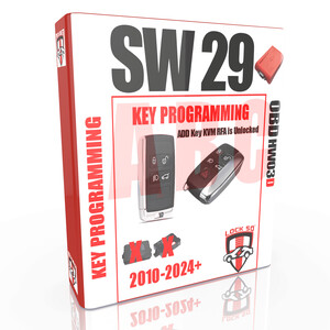 SW29 Lock50 HW04-A B & C  OBD Tool JLR 2010 to 2024+ Add or Remove Keys when Unlocked RFA & Unlocked BCM