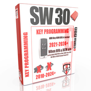 SW30 Lock50 HW04-C  OBD Tool JLR 2021 to 2025+ EVA2 Models Add OEM UWB/PEPS Keys when Locked RFA & Locked BCM Supported L8B2 + R8E2 + M8E2