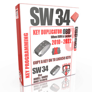 SW34 Lock50 HW04-C OBD Tool 2010 to 2022 HW005/HW06 PCF7953 Key Duplicator When KVM is Locked
