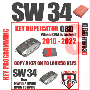 Lock50 JLR OBD HW04-C Tool Kit Support  UWB Models with Locked RFA Programming Spare or Lost Keys Without Module Changes, Worldwide Lock50 HW04-C Package Options: HW04-C OBD Link Tool, 39 image