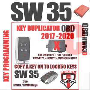 Lock50 JLR OBD HW04-C Tool Kit Support  UWB Models with Locked RFA Programming Spare or Lost Keys Without Module Changes, Worldwide Lock50 HW04-C Package Options: HW04-C OBD Link Tool, 40 image