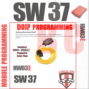 Lock50 JLR OBD HW04-C Tool Kit Support  UWB Models with Locked RFA Programming Spare or Lost Keys Without Module Changes, Worldwide Lock50 HW04-C Package Options: HW04-C OBD Link Tool, 42 image