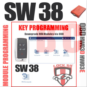 Lock50 JLR OBD HW04-C Tool Kit Support  UWB Models with Locked RFA Programming Spare or Lost Keys Without Module Changes, Worldwide Lock50 HW04-C Package Options: HW04-C OBD Link Tool, 43 image