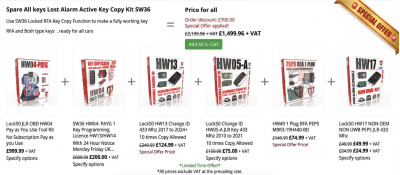 Lock50 JLR OBD HW04 Pay as You Use Tool Kit, 6 image