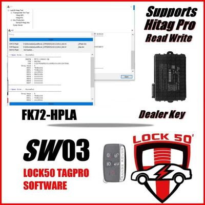 SW 03  -    FREE with Lock50 HW01 & HW04  Jaguar Land Rover  Precoding Dealer Key Dump Tool FK72 HPLA DPLA for MCU MC9S12XEP100, 7 image