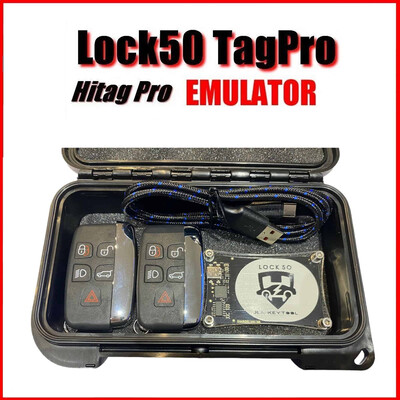 Lock50 HW01 JLR Transponder Key Copy & Unlocking & Change ID Emulator Programming Tool, Number of Lock50 Change ID Oem Grade Keys Included  with Case: Included 2X  HW05 + 2X HW13  433 Mhz for UK Europe Rest of World, 5 image