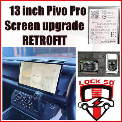 PIVI PRO 13.1" SCREEN UPGRADE RETROFIT LAND ROVER RANGE ROVER ALPINE AUDIO & SAT NAV DISPLAY SCREEN 13.1 M8E2-19C279-CH, 2 image