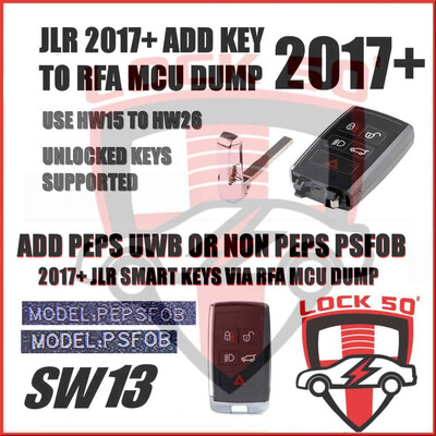 SW13 -    FREE with Lock50 HW01  & HW04  Module Module Add JLR NCF29A1 keys to RFA MCU Dump 2017-2025+, 4 image