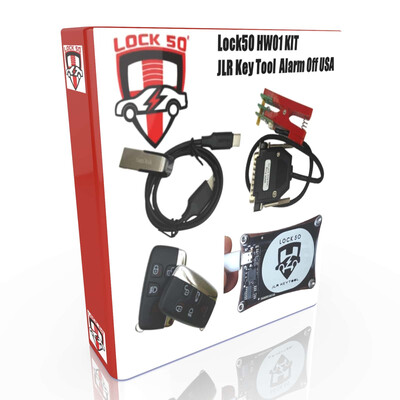 Lock50 HW01 JLR Transponder Key Copy & Unlocking & Change ID Emulator Programming Tool, Number of Lock50 Change ID Oem Grade Keys Included  with Case: Included 2 Included 2X  HW06  315 Mhz for USA/Canada , 2 image