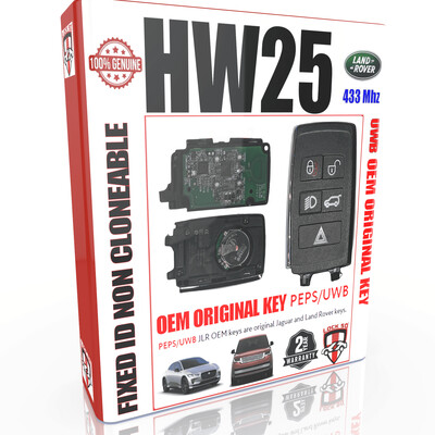 HW25 OEM LAND ROVER JLR NCF29A1 PEPS UWB KEY ORIGINAL 433 Mhz