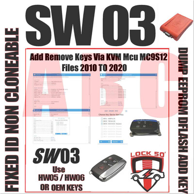 Lock50 HW01 JLR Transponder Key Copy & Unlocking & Change ID Emulator Programming Tool, Number of Lock50 Change ID Oem Grade Keys Included  with Case: Included 2 Included 2X  HW06  315 Mhz for USA/Canada , 8 image