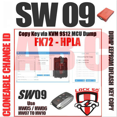Lock50 HW01 JLR Transponder Key Copy & Unlocking & Change ID Emulator Programming Tool, Number of Lock50 Change ID Oem Grade Keys Included  with Case: Included 2 Included 2X  HW06  315 Mhz for USA/Canada , 14 image