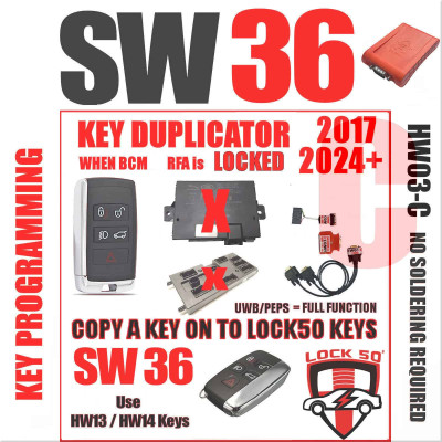 Lock50 JLR OBD HW04-C+ Tool Kit Support  UWB Models with Locked RFA Programming + RFA EVA2 Unlock + IPC Reset + LifeTime No Subscriptions., 3 image
