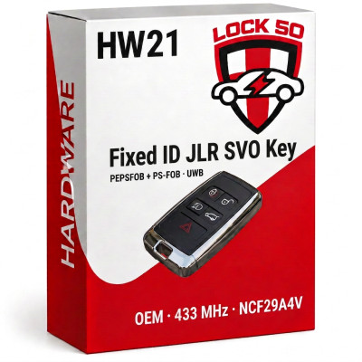 Lock50 HW21 JLR SVO OEM PEPSFOB (with UWB) NCF29A4V Fixed ID 433 MHz 2017 to 2026