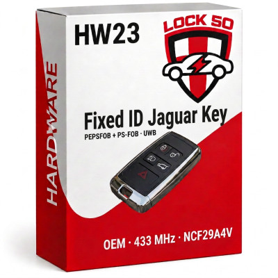Lock50 HW23 JLR Jaguar OEM PEPSFOB (with UWB) NCF29A4V Fixed ID 433 MHz 2017 to 2026