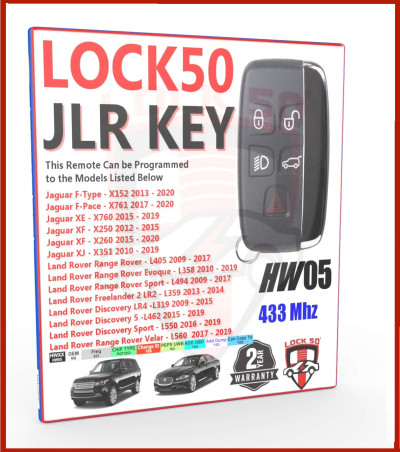 Lock50 Change ID HW05-B JLR Key 433 Mhz  2010  to 2024, 5 image
