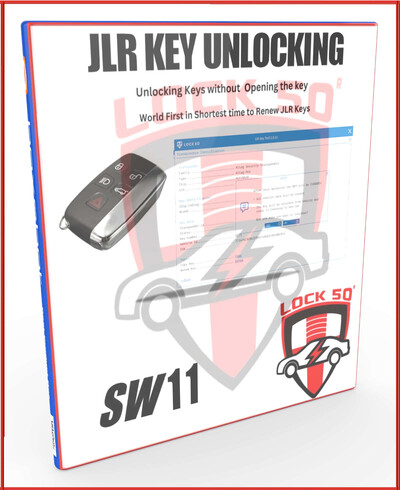 SW 11  -       FREE with Lock50 HW01  & HW04    JLR 2010 to 2020 Key Unlocking / Renewing Without opening Keys PCF7953, 4 image