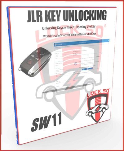 SW 11  -       FREE with Lock50 HW01  & HW04    JLR 2010 to 2020 Key Unlocking / Renewing Without opening Keys PCF7953, 3 image