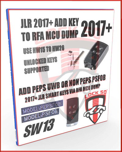 SW13 -    FREE with Lock50 HW01  & HW04  Module Module Add JLR NCF29A1 keys to RFA MCU Dump 2017-2025+, 3 image