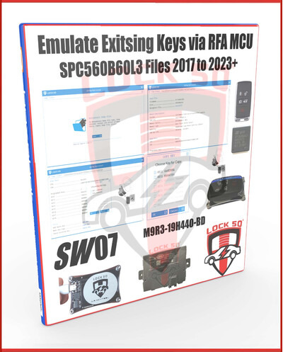 SW 07 -   FREE with Lock50 HW01  & HW04 Jaguar Land Rover M9R3-19H440-BD BE Module for MCU SPC560B60L3 Key Emulation 2017-2025+, 4 image