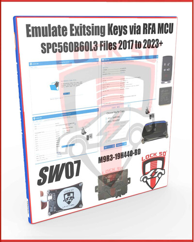 SW 07 -   FREE with Lock50 HW01  & HW04 Jaguar Land Rover M9R3-19H440-BD BE Module for MCU SPC560B60L3 Key Emulation 2017-2025+, 3 image