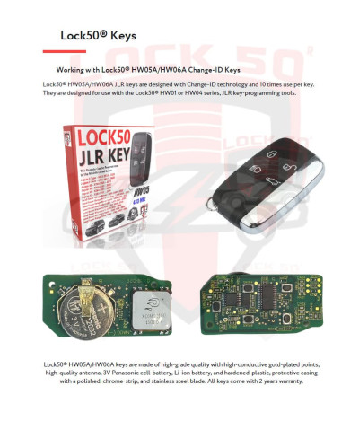Lock50 HW06-A Change ID JLR Key 315 Mhz  2010  to 2024, 4 image